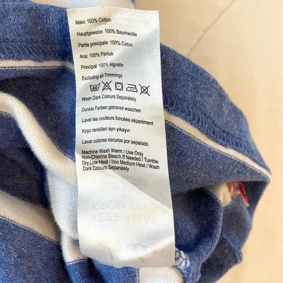 Joules Dress Size 2 Sleeveless Blue & White Stripe - Picture 5 of 6